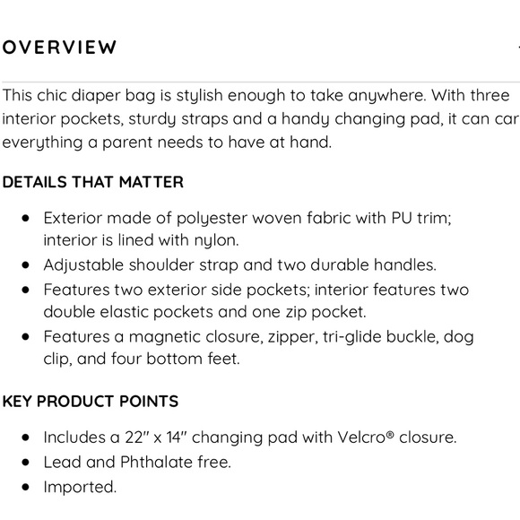 Pottery Barn Kids Classic Diaper Bag - Picture 6 of 14